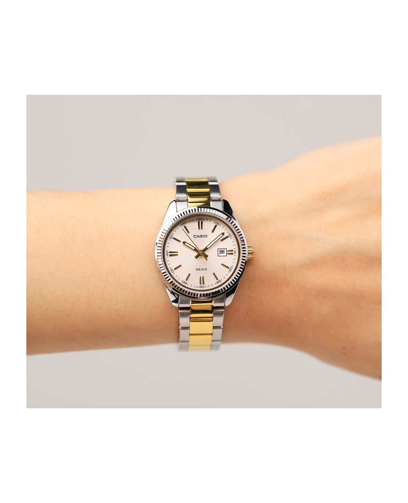Casio Casio Collection LTP-1302PSG-7A , наручные женские часы фото под углом